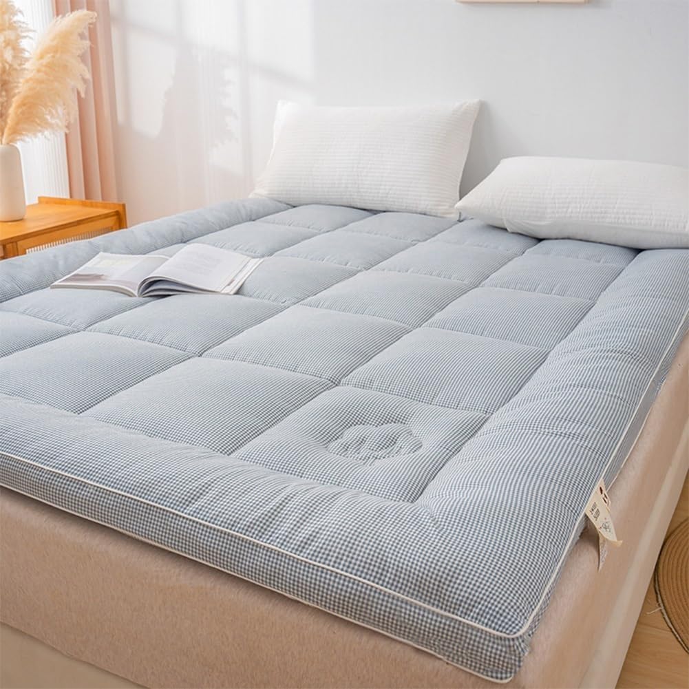 Hochwertiges Futonbett Japanische Bodenmatratze extra dick faltbar aufrollbar Tatami-Futon-Matratze tragbare thailändische Bodenmatratzen und Yoga-Meditationsmatten