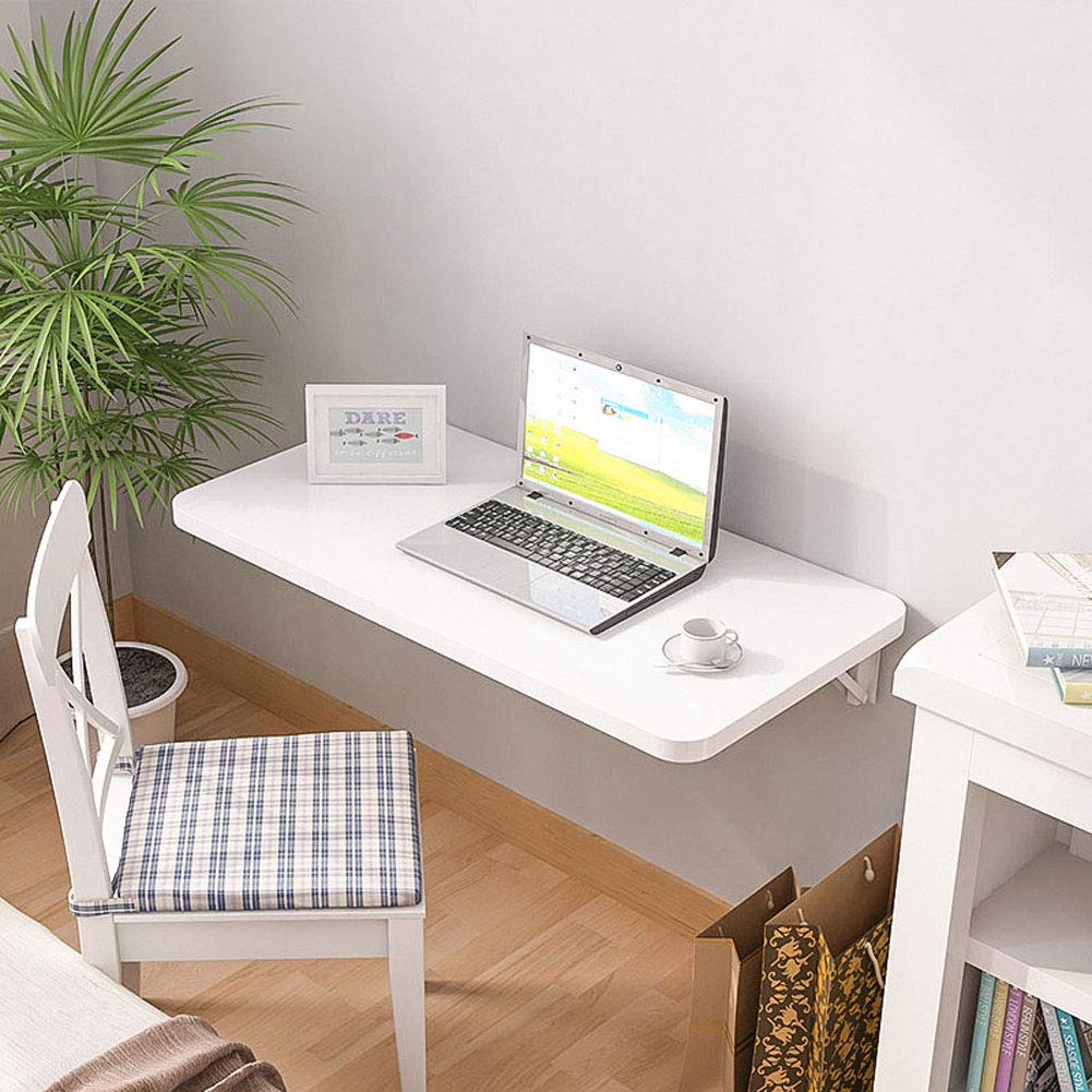 Wandtisch Klappbar Klapptisch Wand Balkon Küche Weiß Solide Klappkonsole Perfekt für Platzsparen Esszimmertische Wandklapptisch Wandschreibtisch Raumsparend kompakt